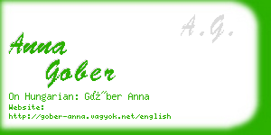 anna gober business card